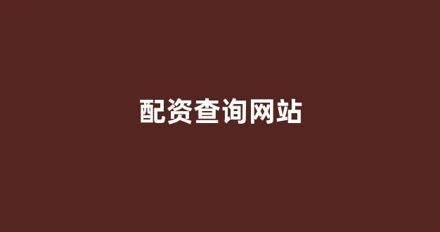 配资行业查询